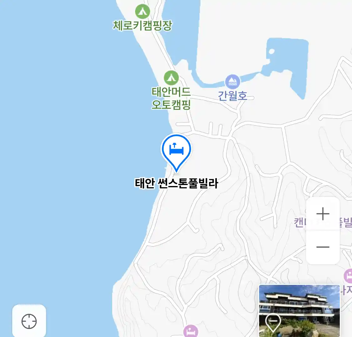 태안 썬스톤풀빌라 위치