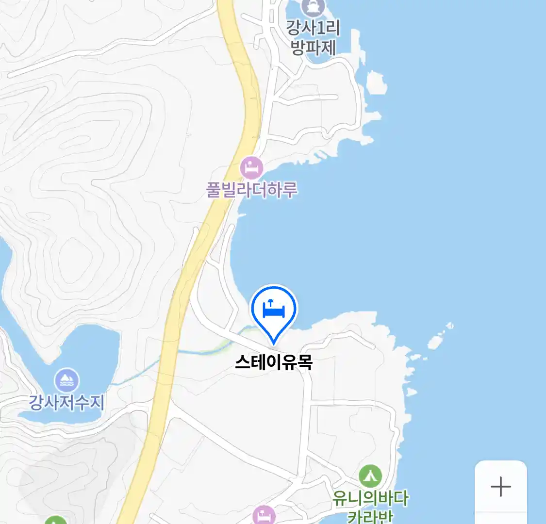 스테이유목 위치