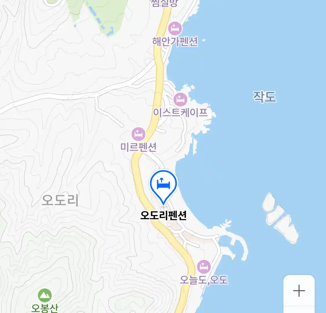 오도리펜션 위치