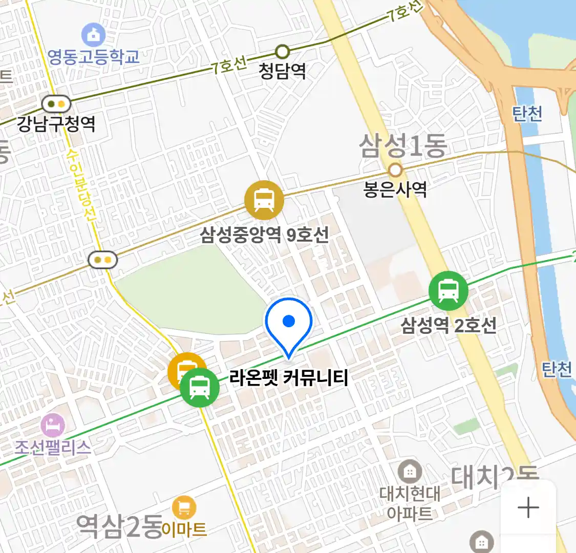 라온펫 커뮤니티 위치