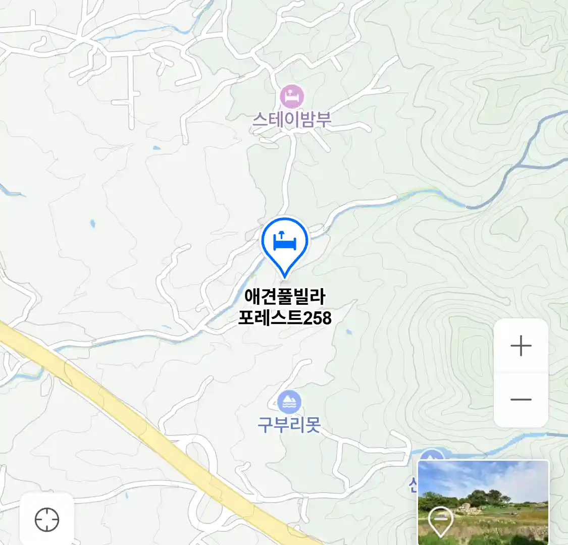 애견풀빌라 포레스트258 위치