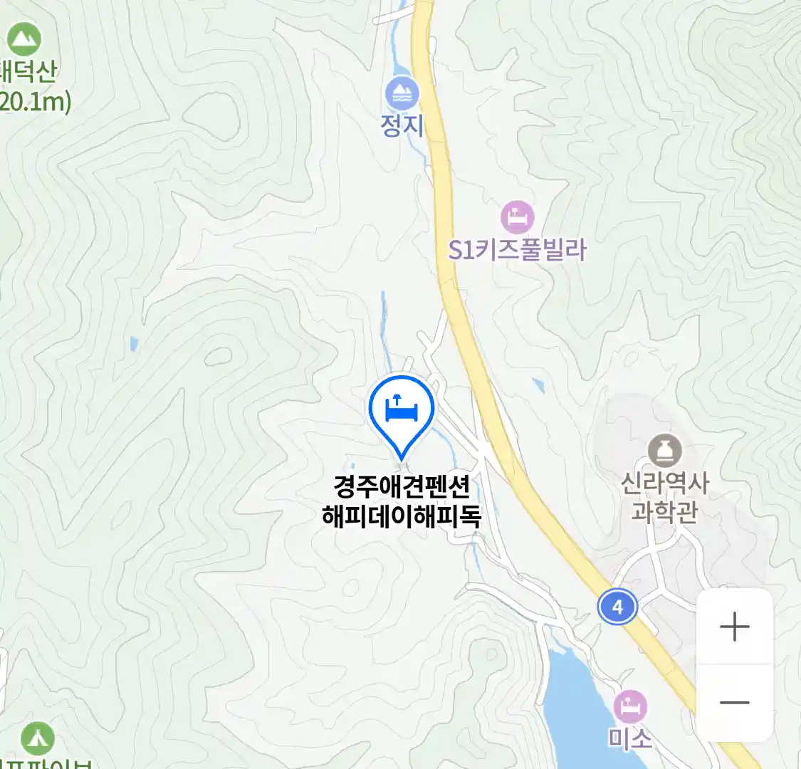경주애견펜션 해피데이해피독 위치