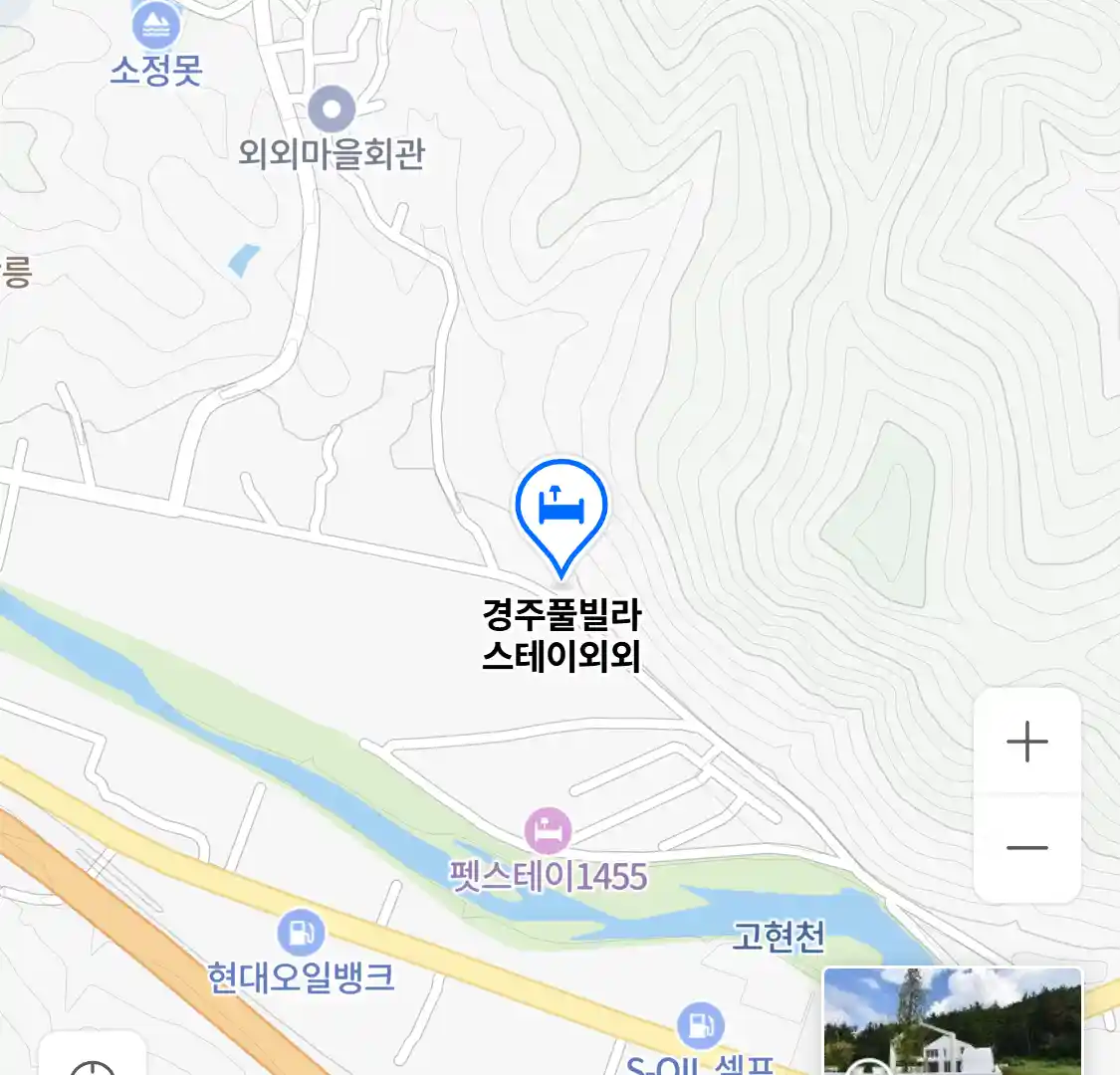 경주풀빌라 스테이외외 위치