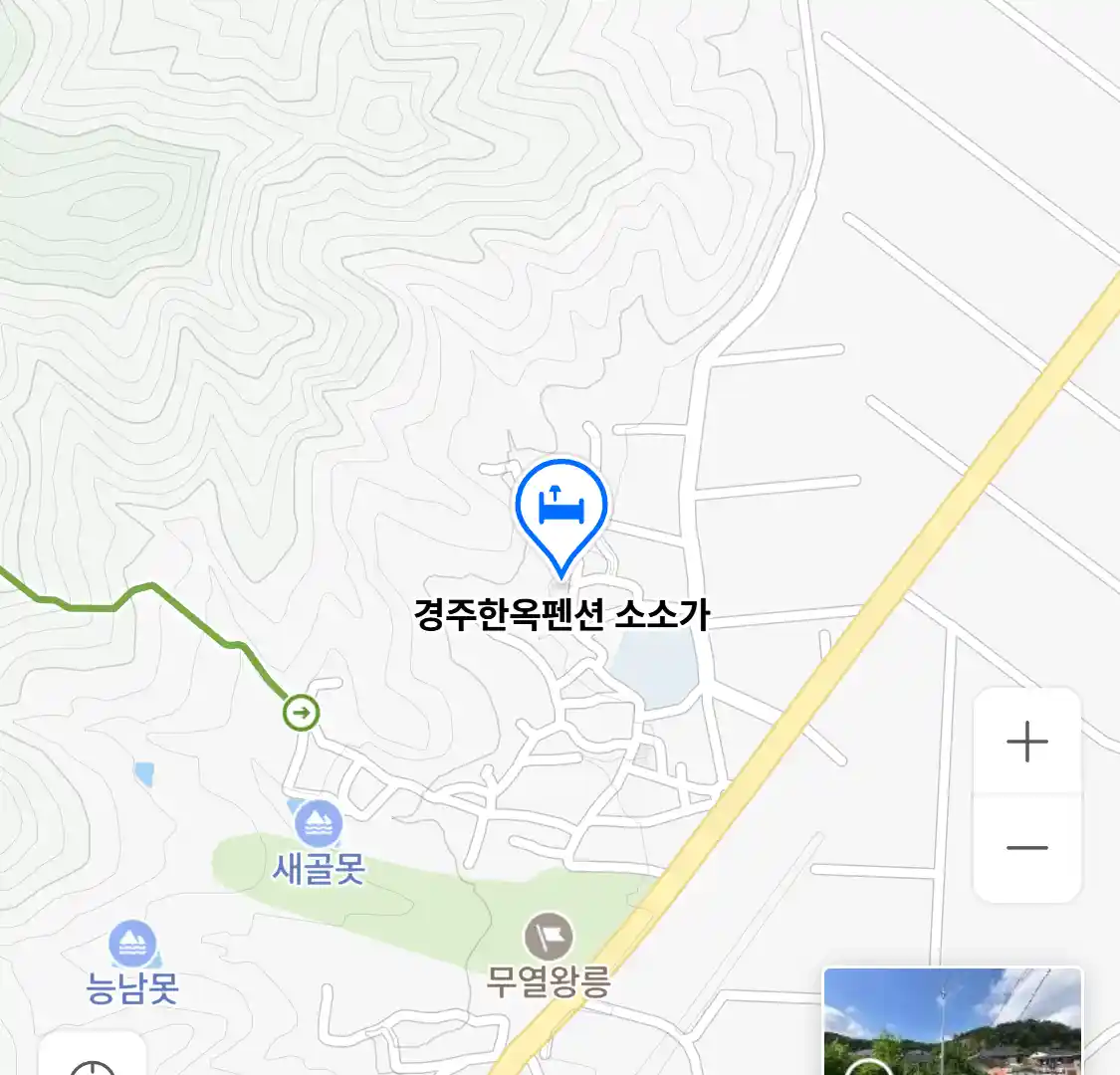 경주한옥펜션 소소가 위치