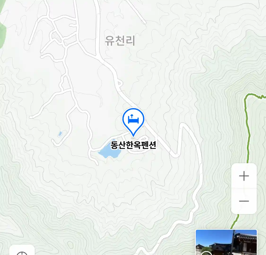 동산한옥펜션 위치