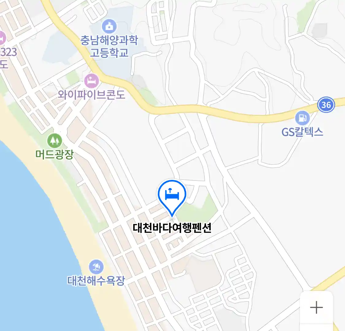대천바다여행펜션 위치