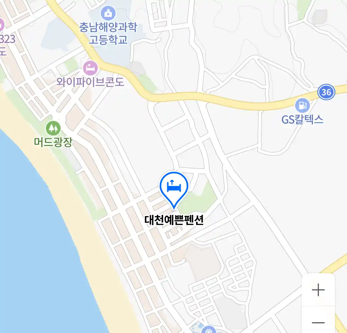 대천예쁜펜션 위치