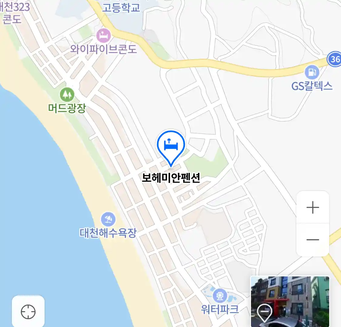 보헤미안펜션 위치