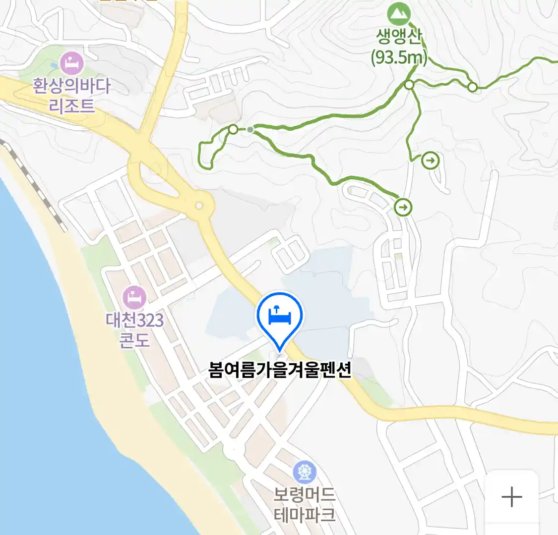 봄여름가을겨울펜션 위치