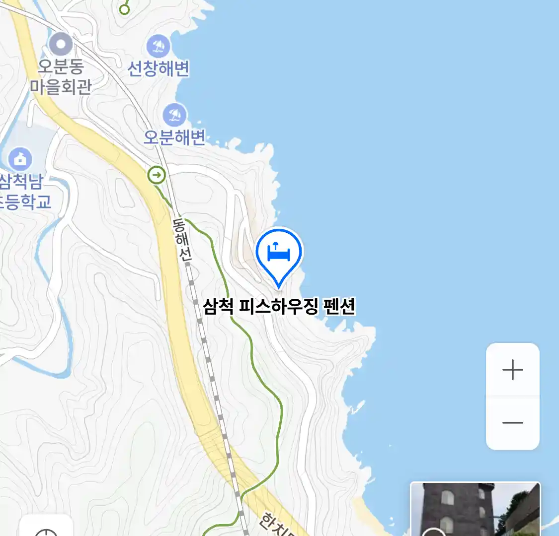 삼척 피스하우징 펜션 위치