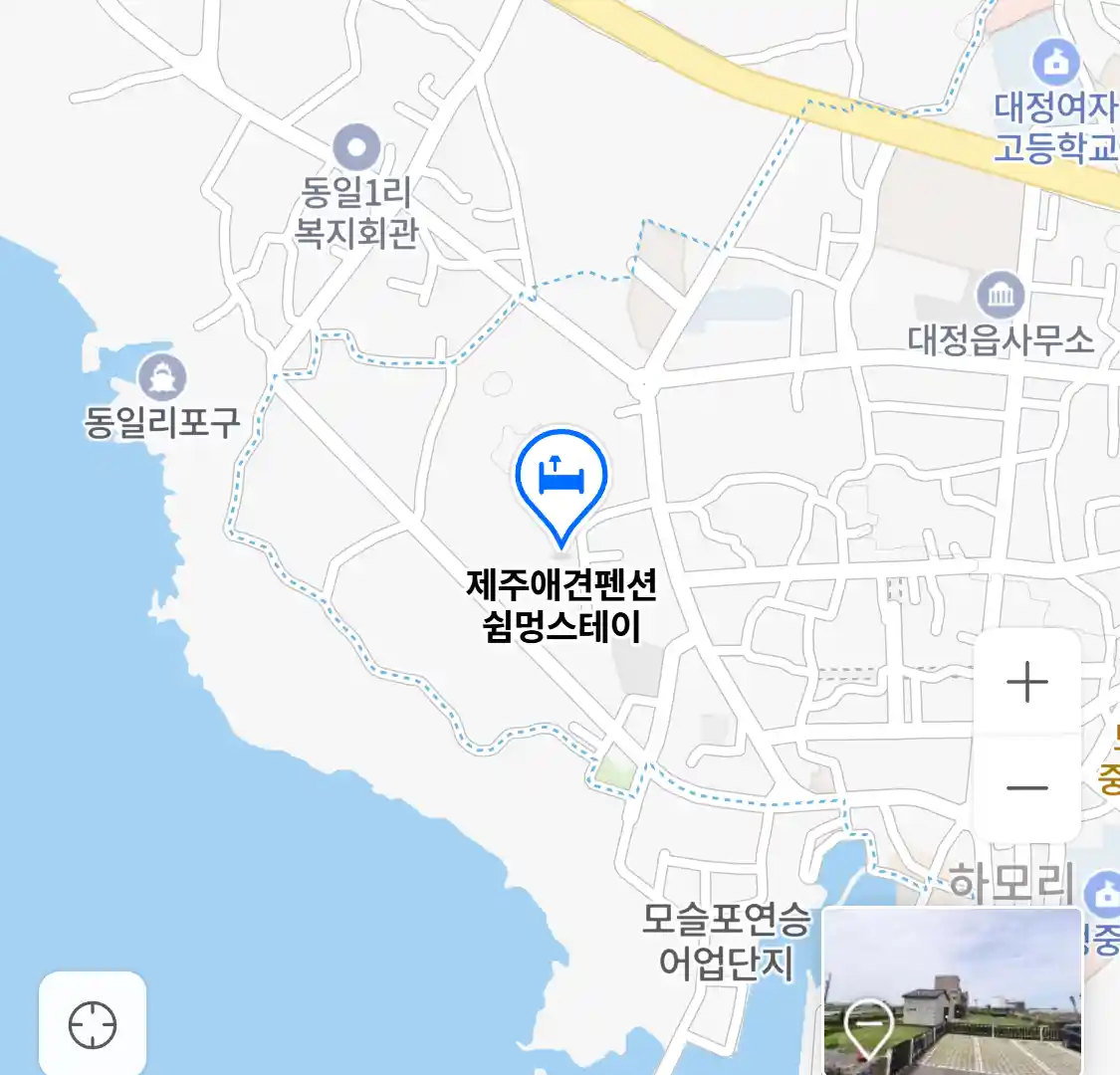 제주애견펜션 쉼멍스테이 위치