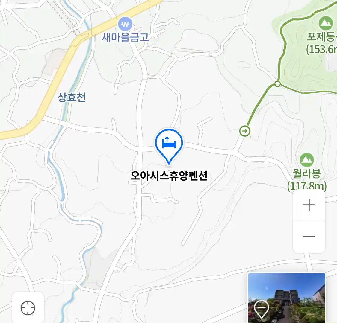 오아시스휴양펜션 위치