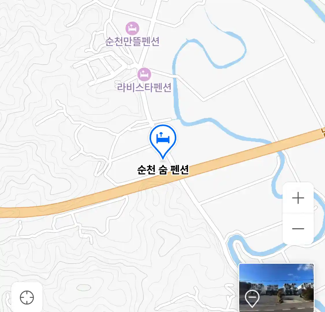 순천 숨 펜션 위치