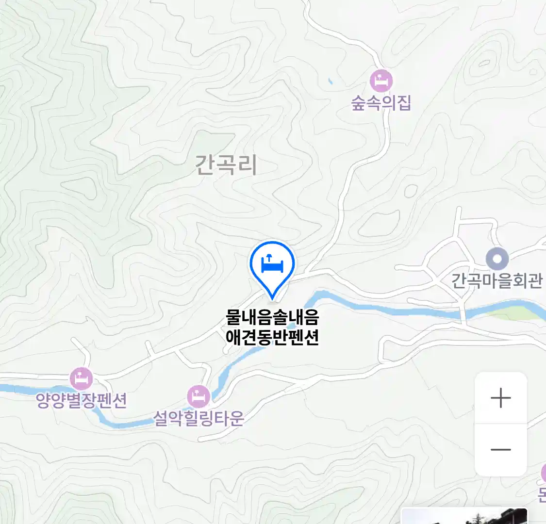 물내음솔내음 애견동반펜션 위치