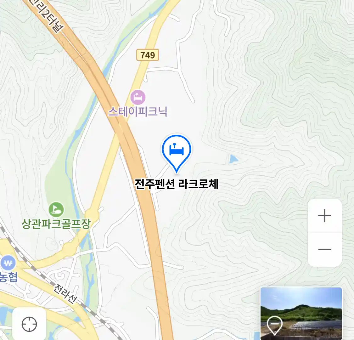 전주펜션 라크로체 위치