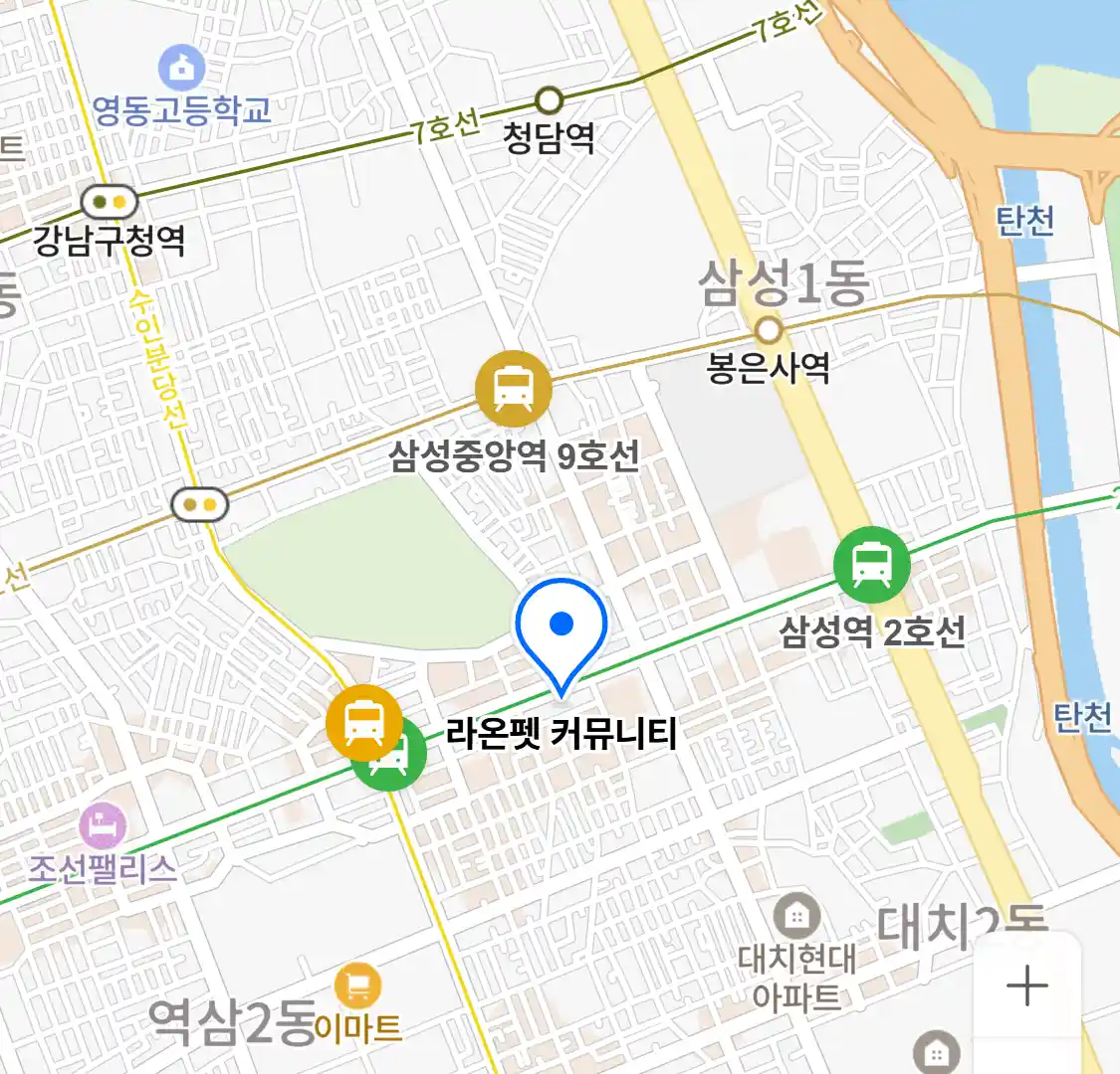 라온펫 커뮤니티 위치